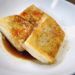 ごま油焼き餅の甘辛醤油